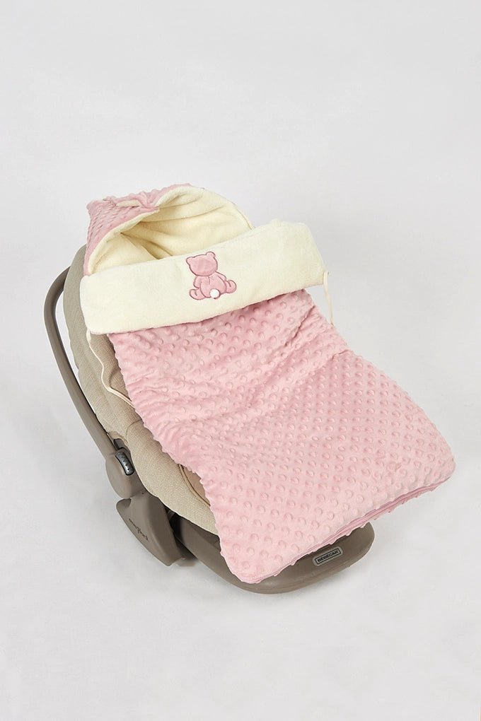 Saco universal para silla de paseo o capazo - osito con pompón - MINI MUNDO