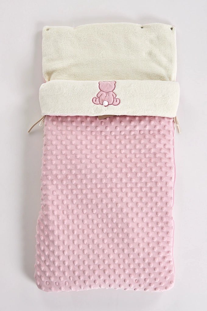 Saco universal para silla de paseo o capazo - osito con pompón - MINI MUNDO