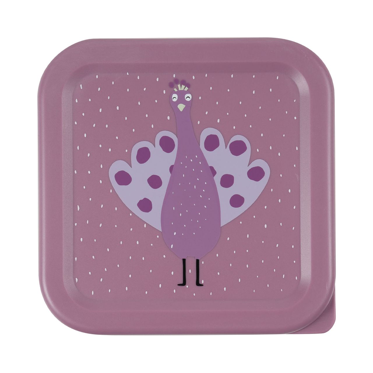 Set 3 Fiambreras Nido Trixie Pavo Real| Cajas Almuerzo Infantiles Sin BPA - BEBABI