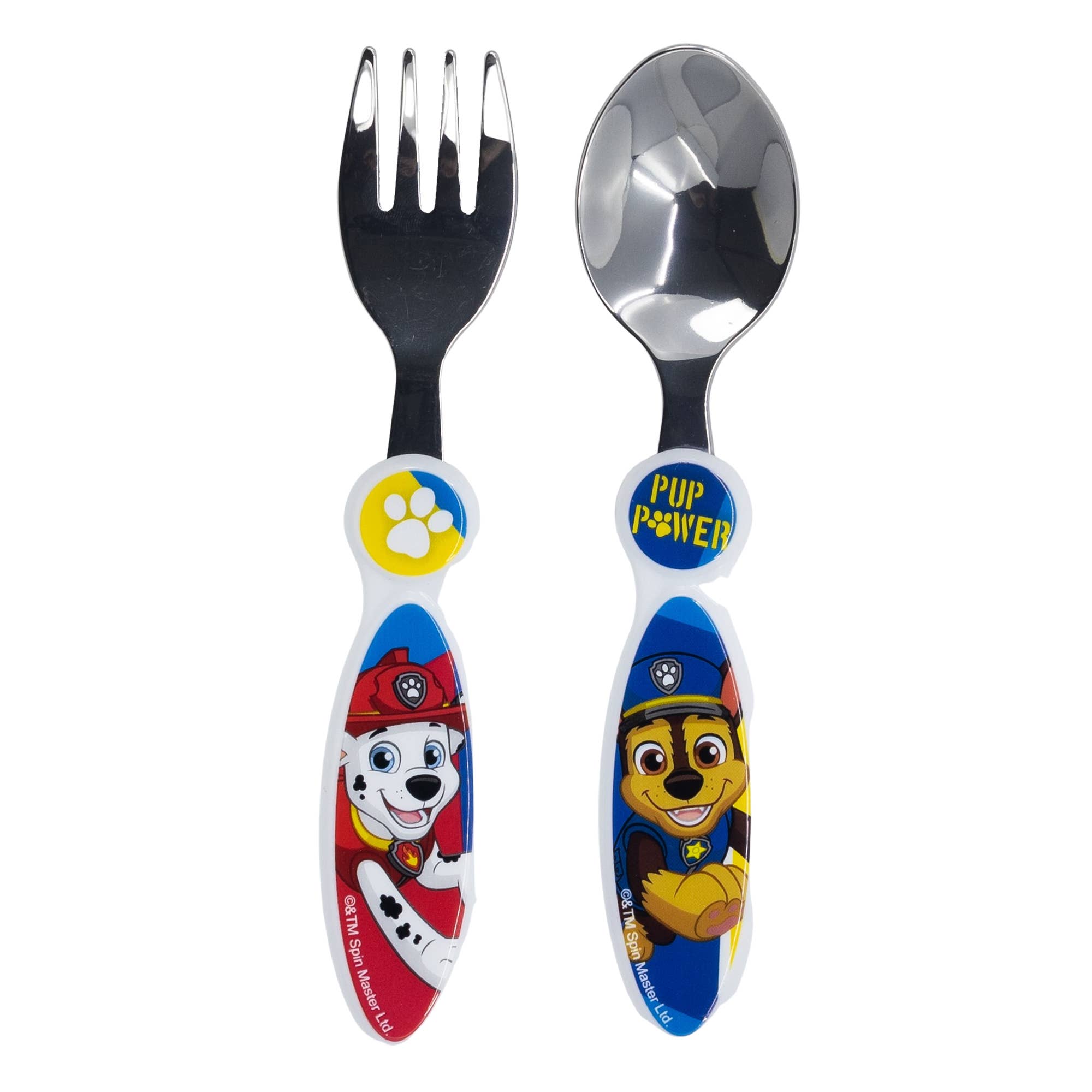 SET CUBIERTOS ACERO INOXIDABLE 2 PCS PATRULLA CANINA - MINI MUNDO