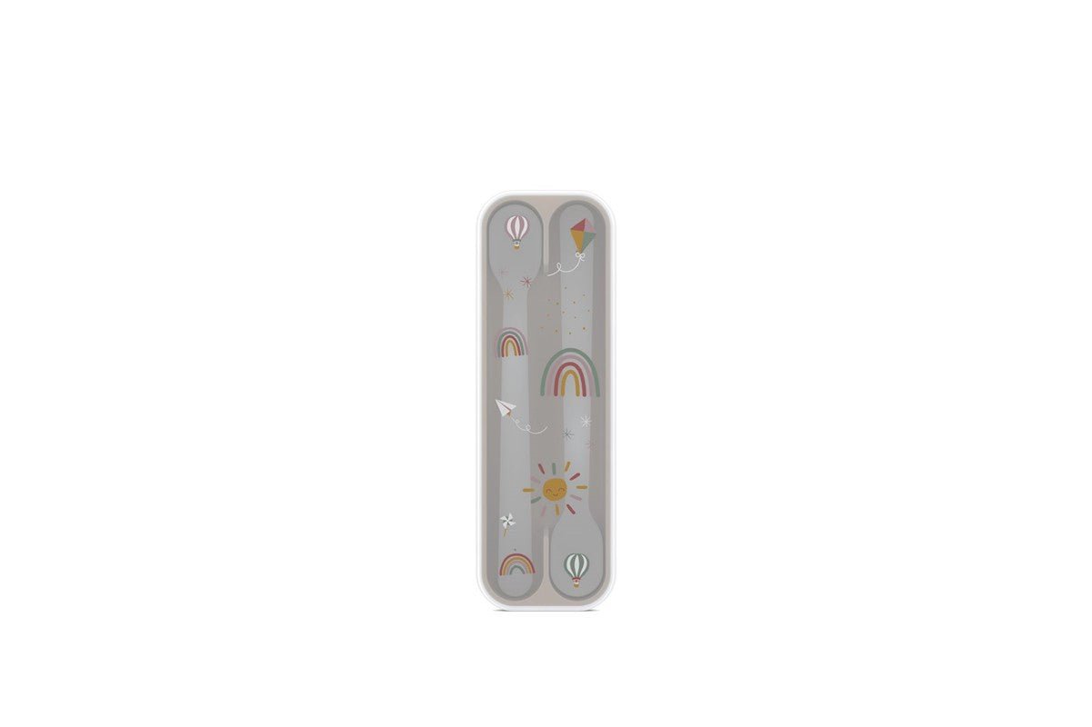 SET CUCHARA PARA PAPILLA MIO ARCOIRIS - MINI MUNDO