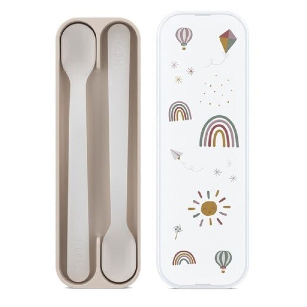 SET CUCHARA PARA PAPILLA MIO ARCOIRIS - MINI MUNDO
