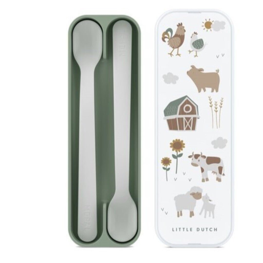 SET CUCHARA PARA PAPILLA MIO PEQUEÑA GRANJA - MINI MUNDO