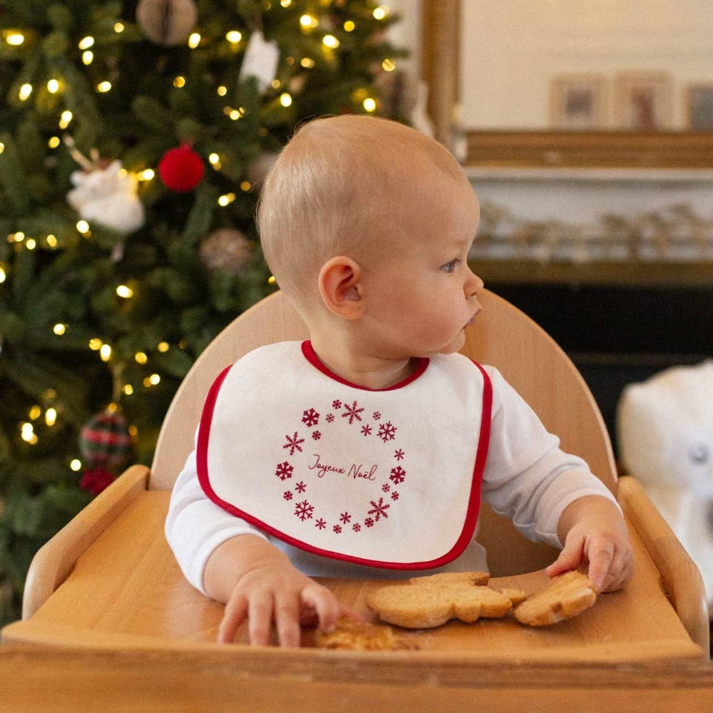 Set de 2 baberos para niños de primera edad - Navidad - MINI MUNDO