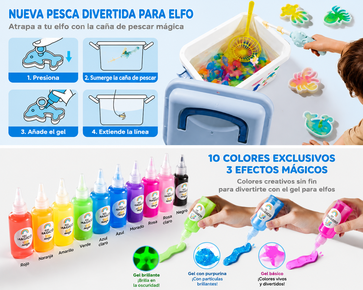 Set figuritas de gel 3D en agua - BEBABI