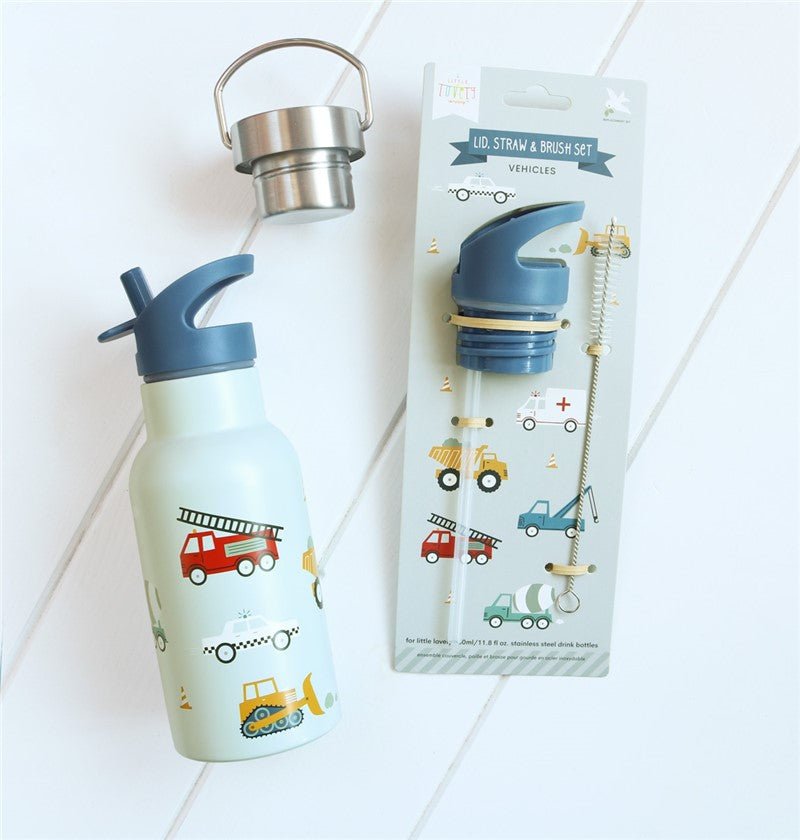 SET TAPA PAJITA CEPILLO VEHÍCULOS - MINI MUNDO
