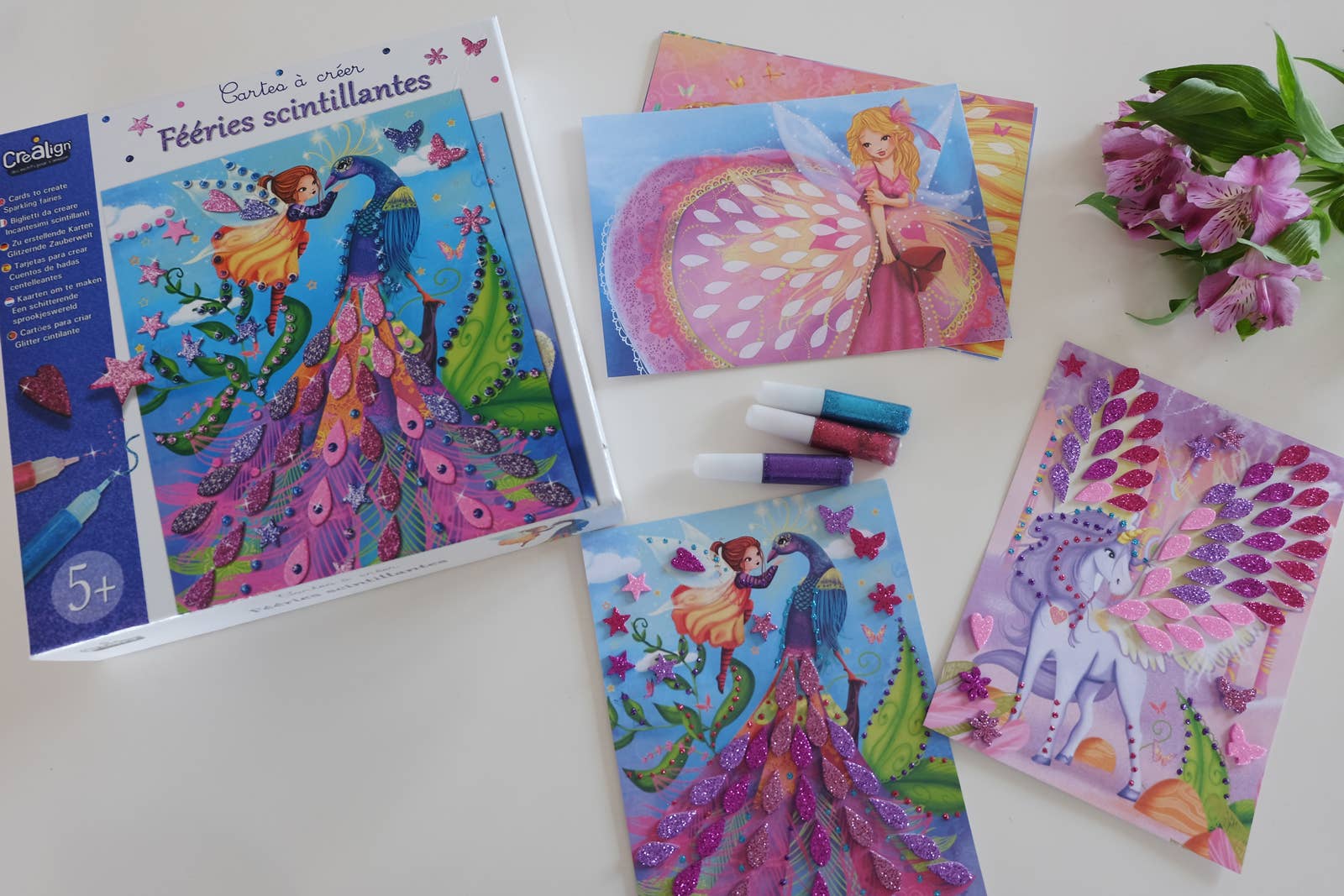 Tarjetas brillantes Hadas - MINI MUNDO