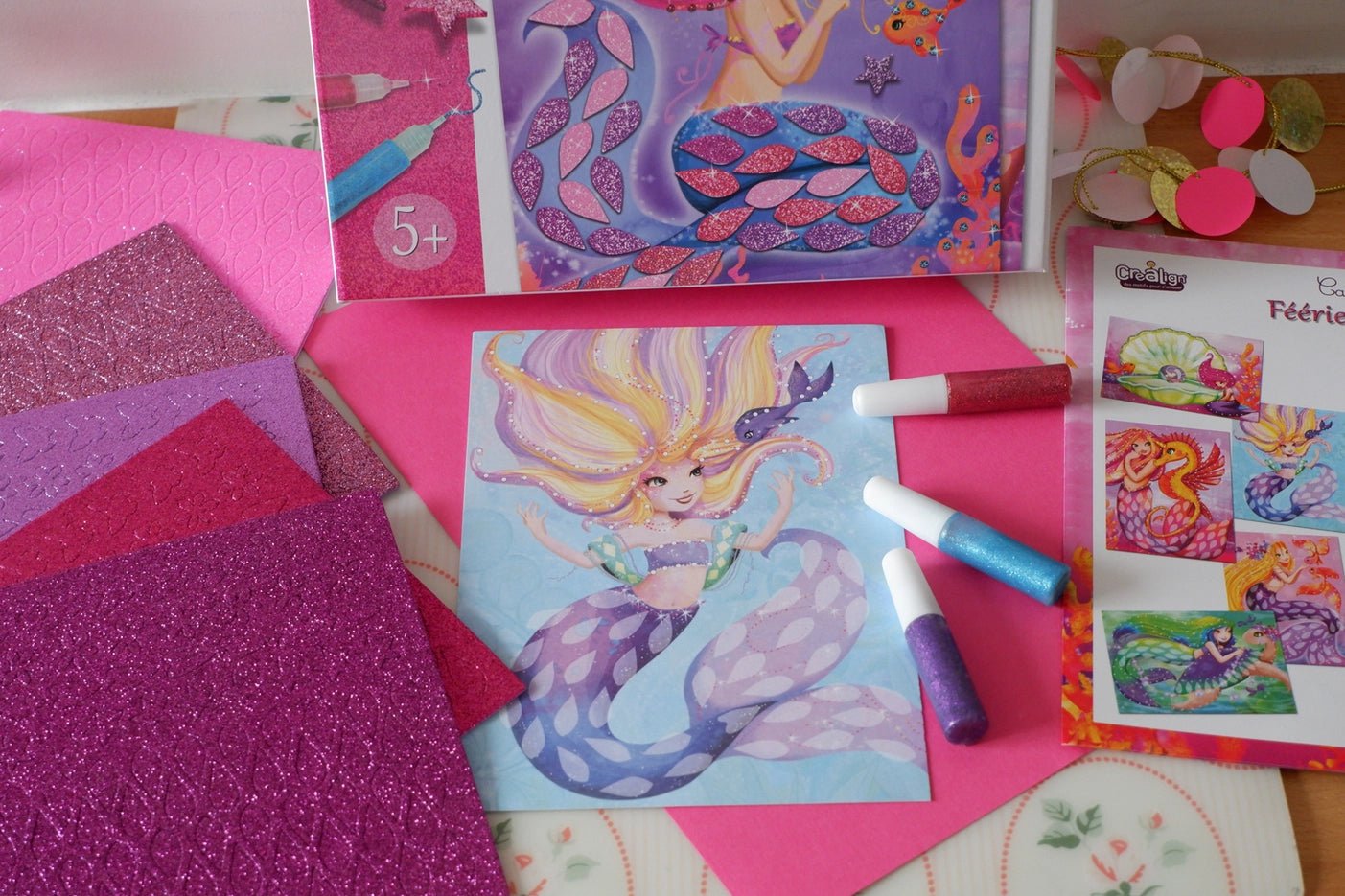 Tarjetas brillantes Sirenas - MINI MUNDO