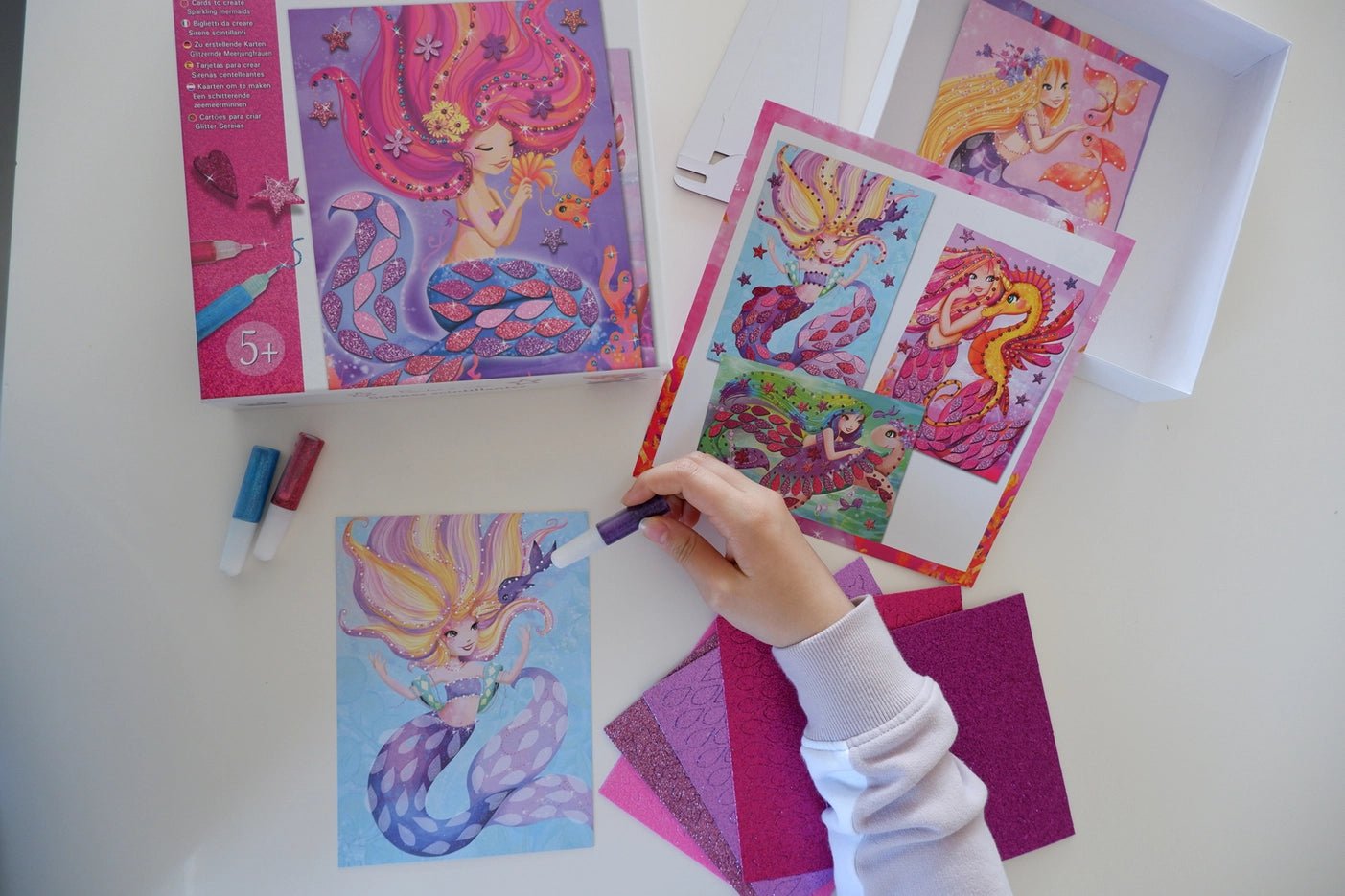 Tarjetas brillantes Sirenas - MINI MUNDO