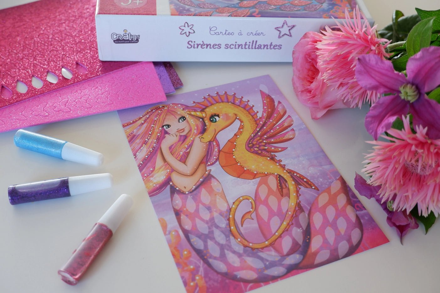 Tarjetas brillantes Sirenas - MINI MUNDO