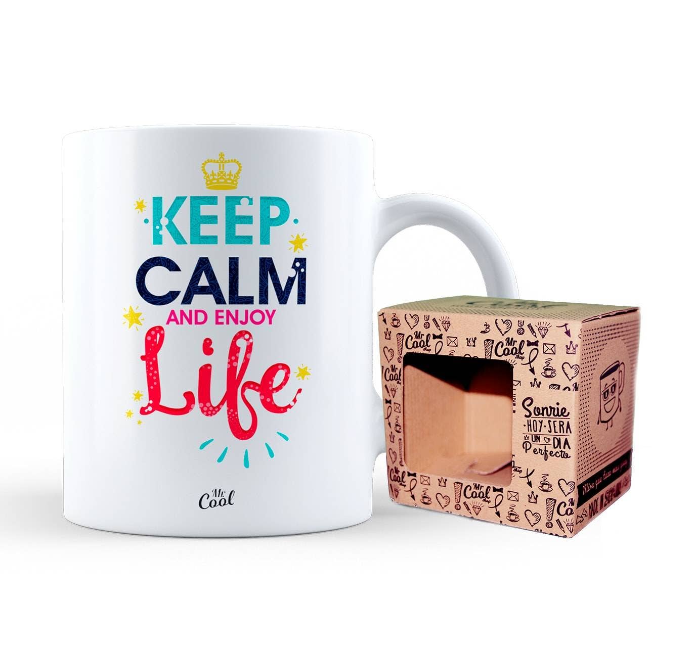Taza – Keep Calm and enjoy life - MINI MUNDO