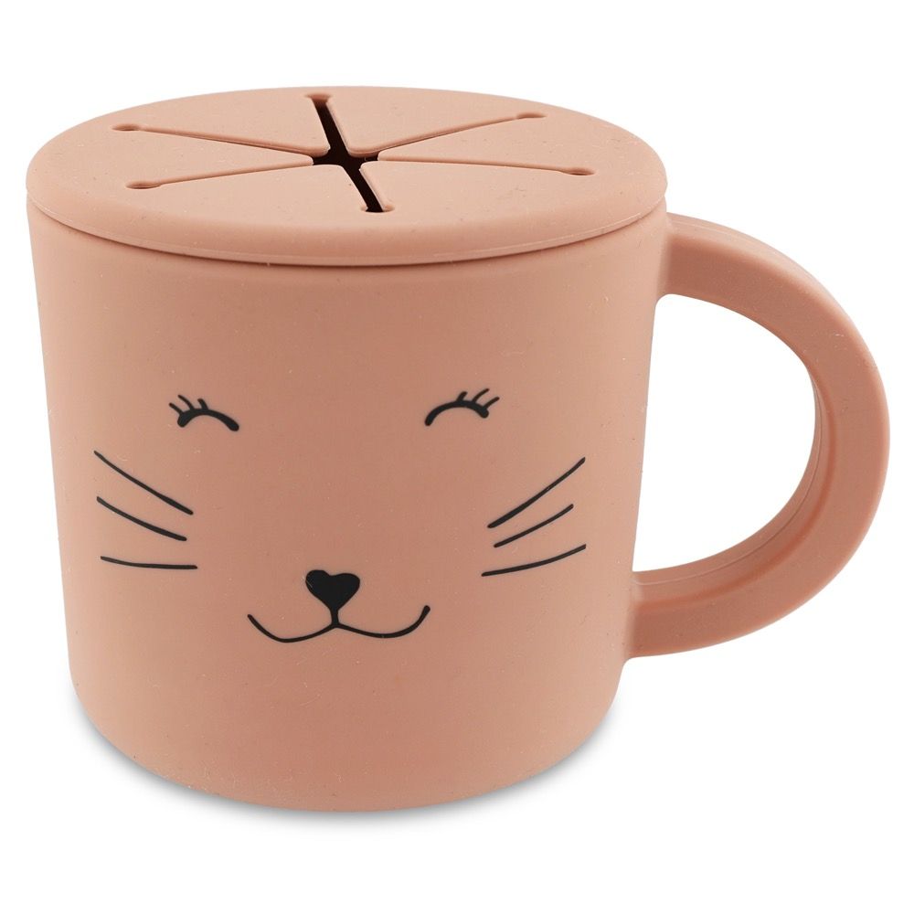 Taza porta snacks de silicona - Mrs. Cat - MINI MUNDO