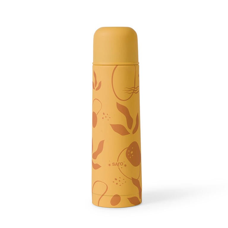 Termo acero líquidos 500 ml. mostaza - MINI MUNDO