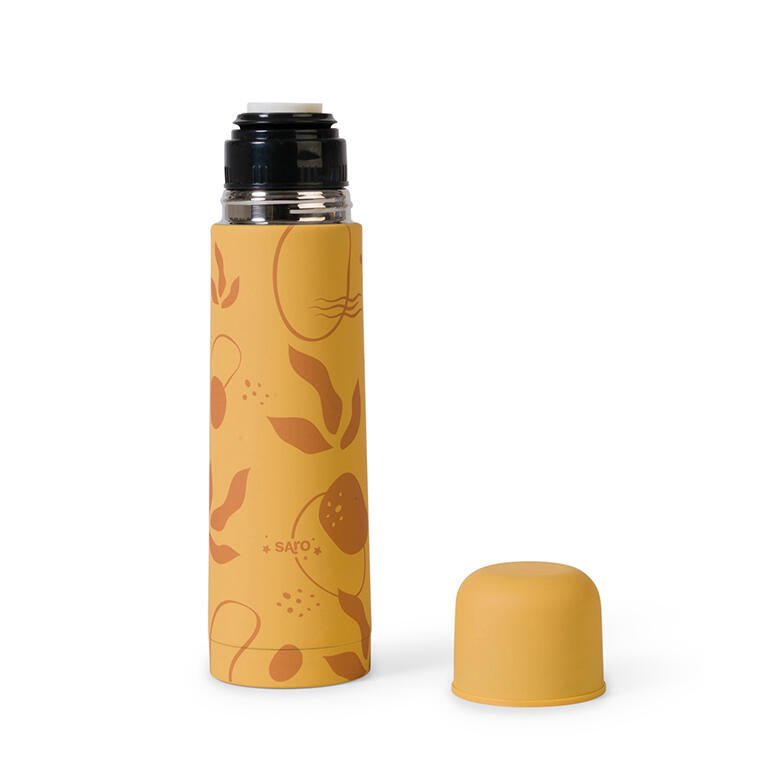 Termo acero líquidos 500 ml. mostaza - MINI MUNDO