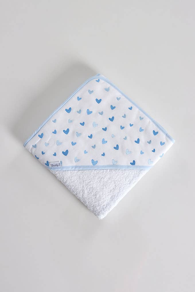 Toalla de baño de algodón rizado Corazones - MINI MUNDO