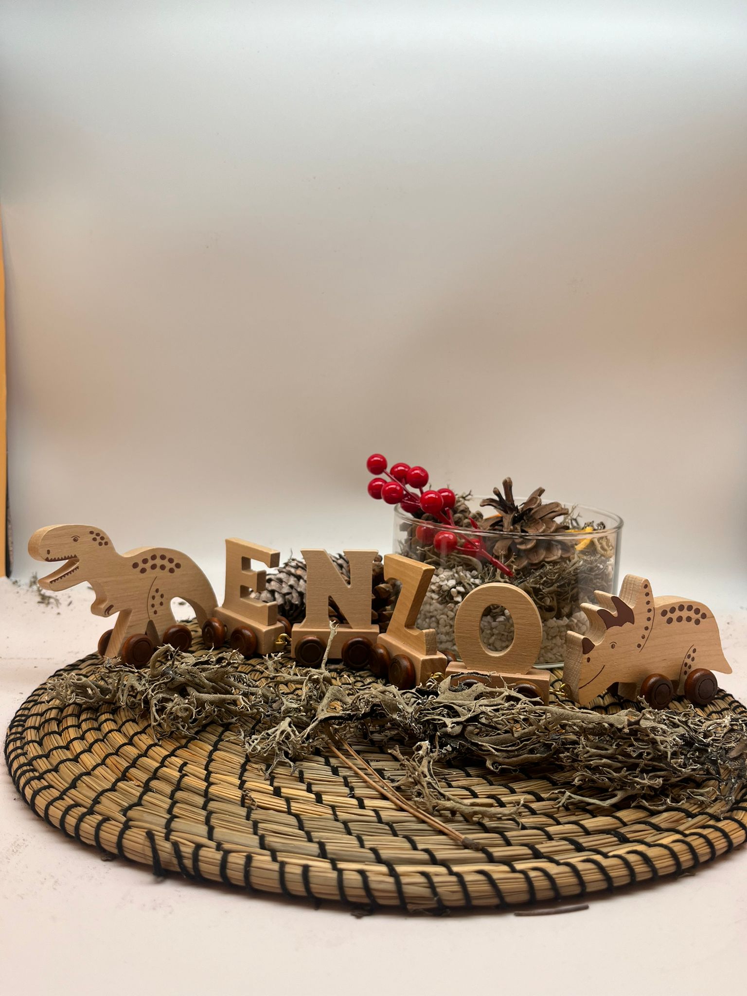 Tren de madera Personalizado - MINI MUNDO