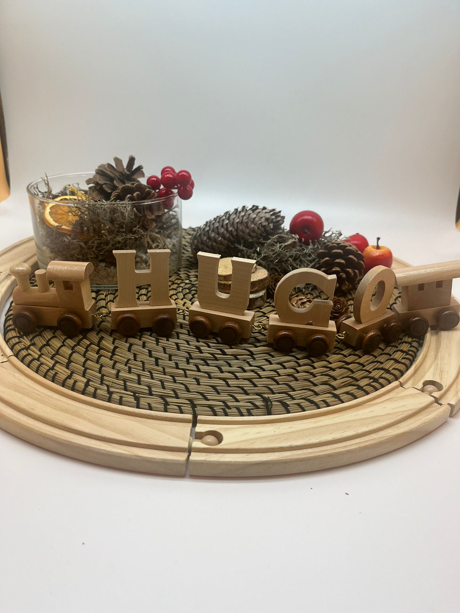 Tren de madera Personalizado - MINI MUNDO
