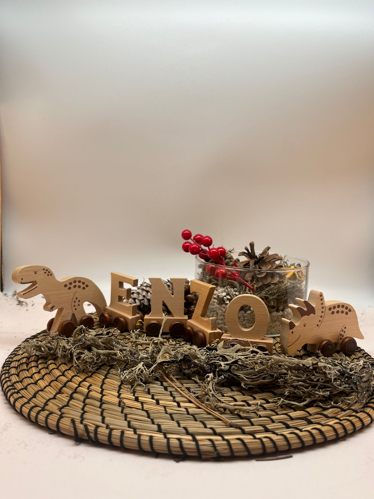 Tren de madera Personalizado - MINI MUNDO