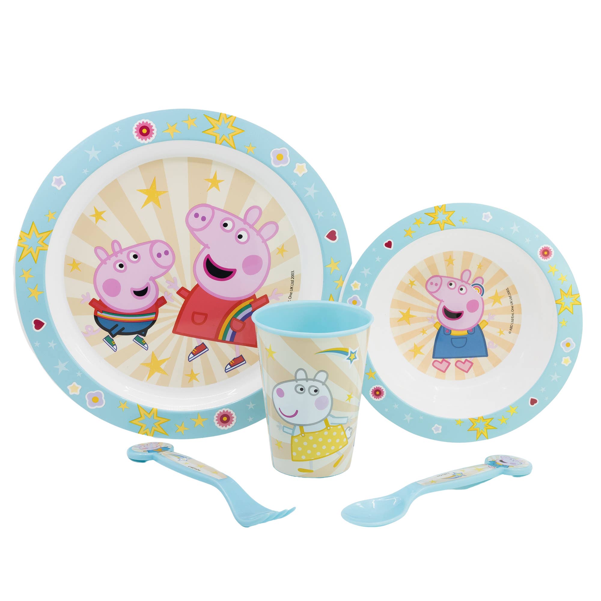Vajilla 5 piezas - Peppa Pig - MINI MUNDO