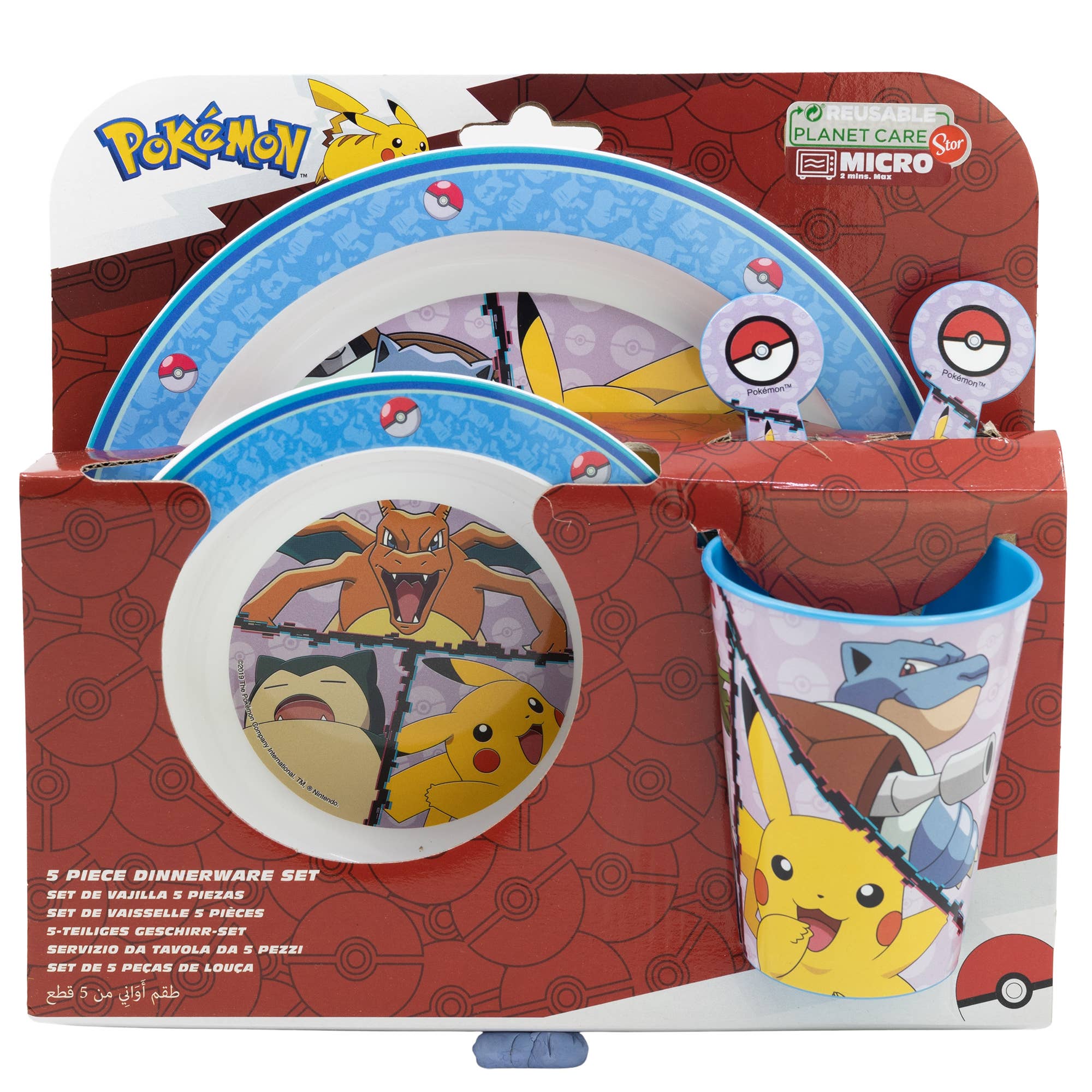 Vajilla 5 piezas - Pokemon - MINI MUNDO