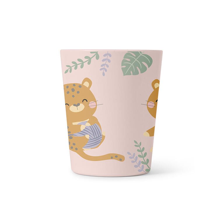 Vajilla 5 pzs. "Jungle Cheetahs" rosa - MINI MUNDO