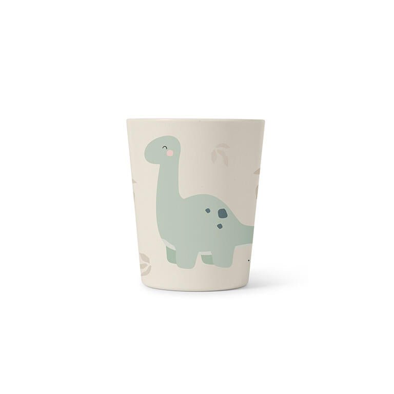 Vajilla 5 pzs. "Wild Dinos" menta/mostaza - MINI MUNDO