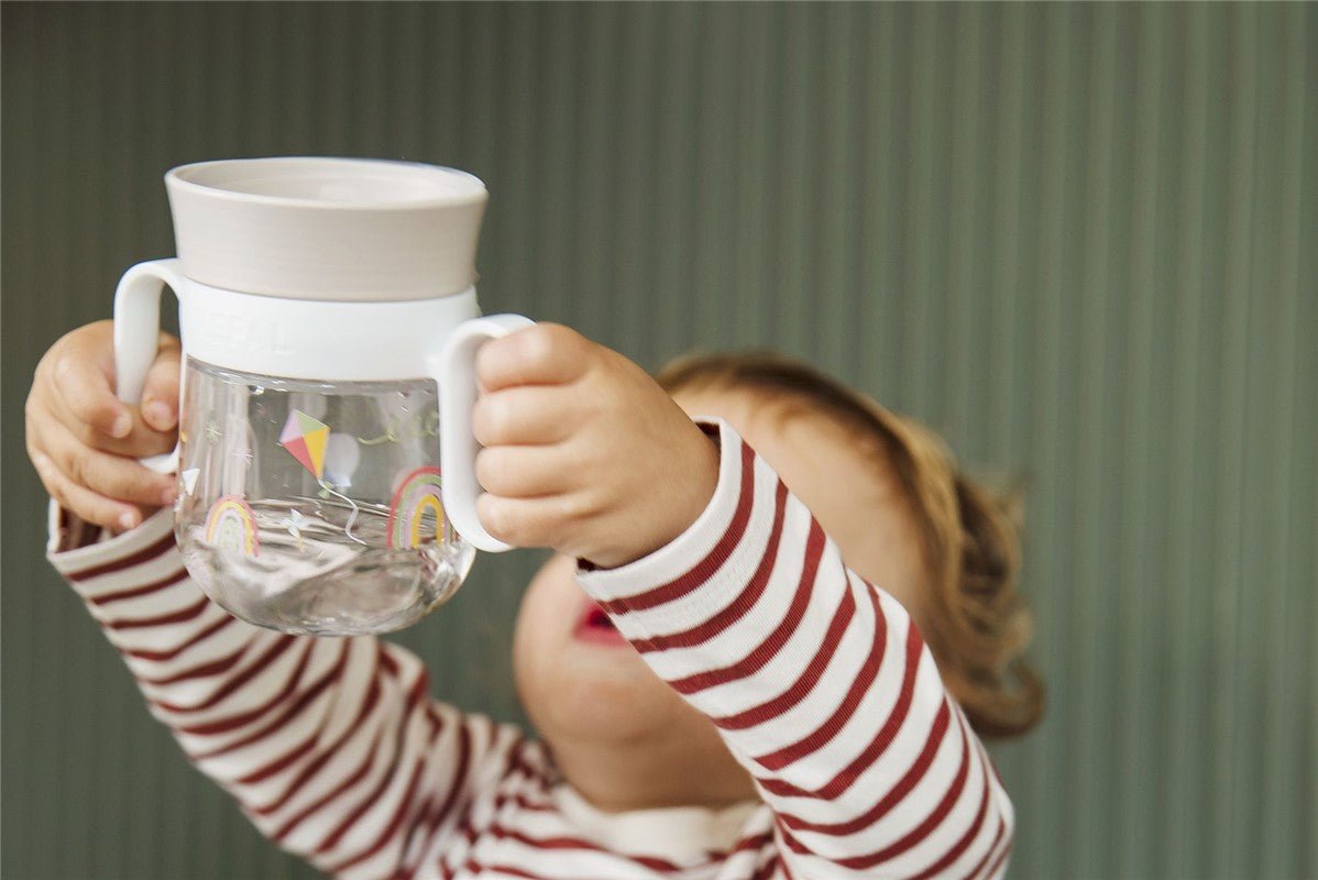 Vaso antiderrame 360° 200 ML Arcoiris - MINI MUNDO