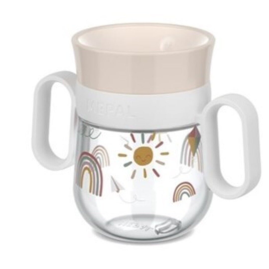 Vaso antiderrame 360° 200 ML Arcoiris - MINI MUNDO