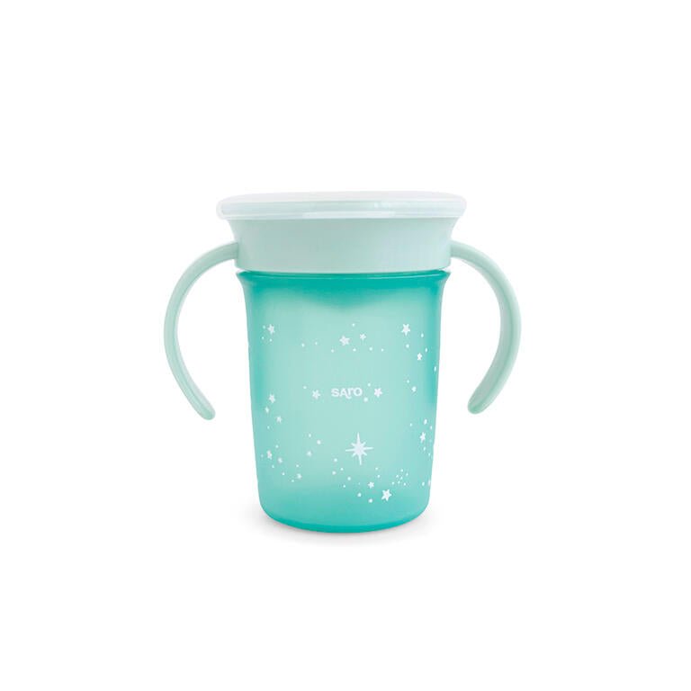 Vaso antigoteo 360 "Amazing Cup" menta - MINI MUNDO