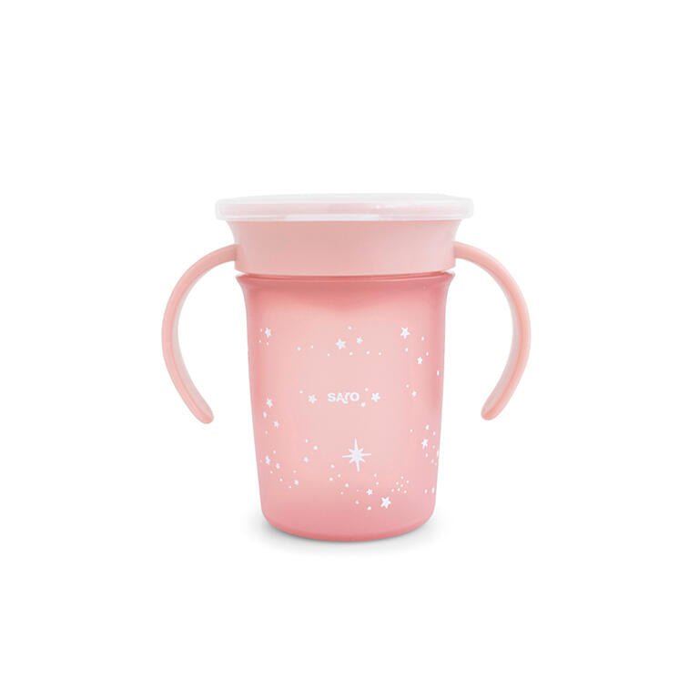 Vaso antigoteo 360 "Amazing Cup" rosa - MINI MUNDO