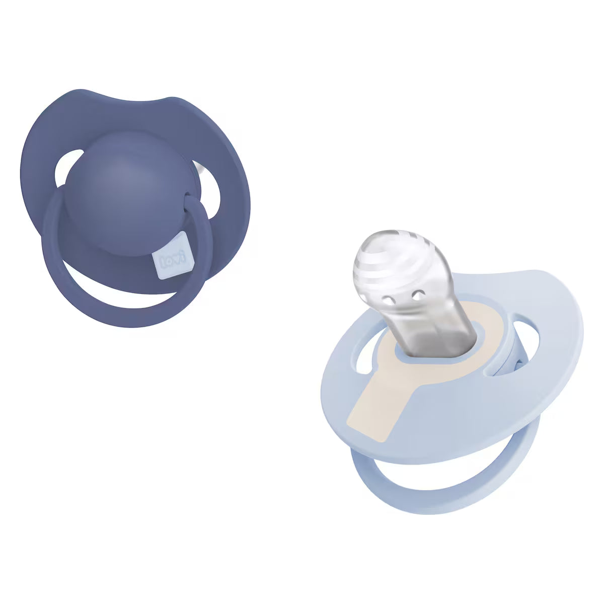 Chupete Fisiológico LOVI Prime Silicona 6-18 Meses Baby Blue 2ud - MINI MUNDO