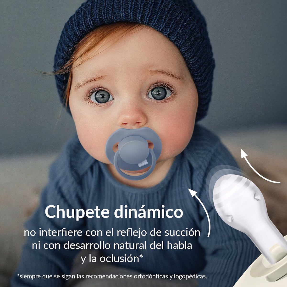 Chupete Fisiológico LOVI Prime Silicona 6-18 Meses Baby Blue 2ud - MINI MUNDO