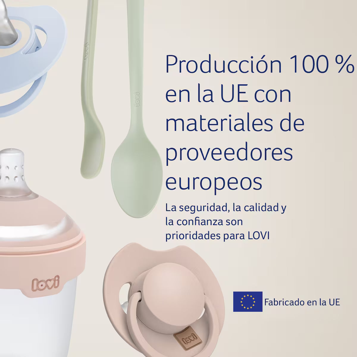 Chupete Fisiológico LOVI Prime Silicona 6-18 Meses Baby Blue 2ud - MINI MUNDO