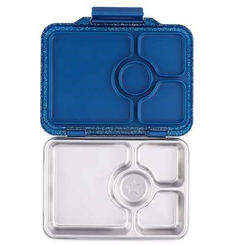 YUMBOX PRET ACERO INOX GLITTER AZUL - MINI MUNDO